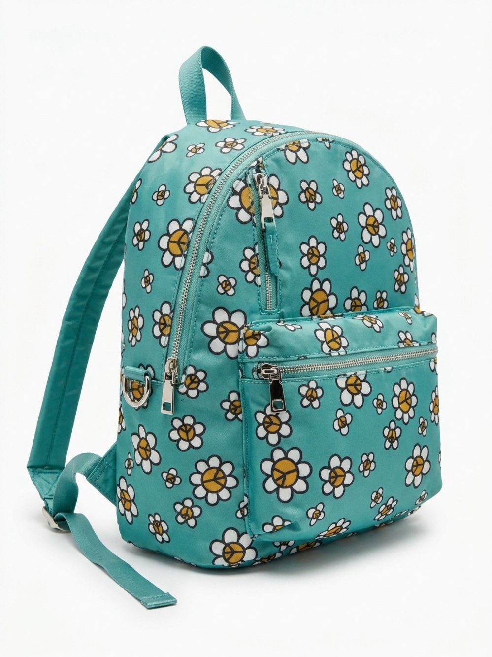Kids Floral‎ Mini Backpack in Teal - Cute Daisy Print